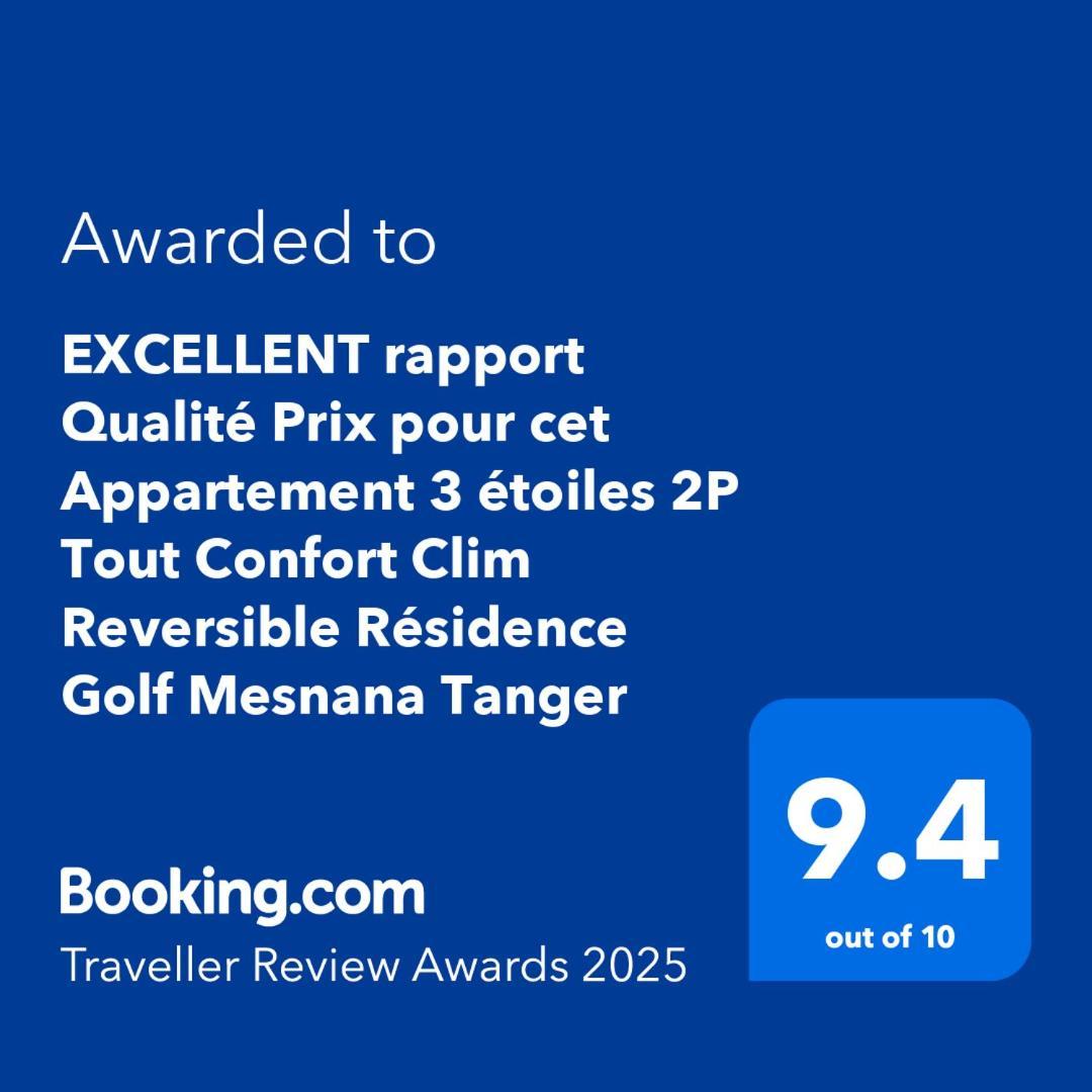 Excellent Rapport Qualite Prix Pour Cet Appartement 3 Etoiles 2P Tout Confort Clim Reversible Residence Golf Mesnana Tanger Buitenkant foto